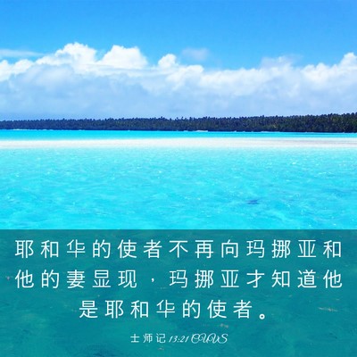 Picture 03 - 士 师 记 13:21 CUVS - 耶 和 华 的 使 者 不 再 向 玛 挪 亚 - Bible Verse Picture