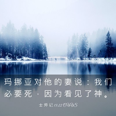 Picture 03 - 士 师 记 13:22 CUVS - 玛 挪 亚 对 他 的 妻 说 ： 我 们 必 - Bible Verse Picture