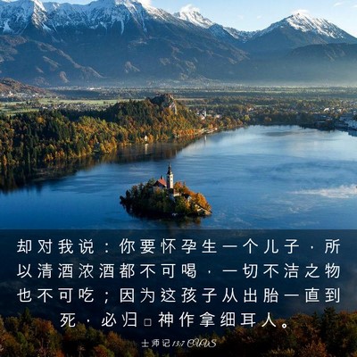 Picture 03 - 士 师 记 13:7 CUVS - 却 对 我 说 ： 你 要 怀 孕 生 一 个 - Bible Verse Picture