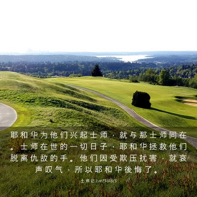 Picture 03 - 士 师 记 2:18 CUVS - 耶 和 华 为 他 们 兴 起 士 师 ， 就 - Bible Verse Picture