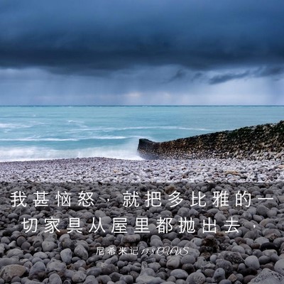 Picture 03 - 尼 希 米 记 13:8 CUVS - 我 甚 恼 怒 ， 就 把 多 比 雅 的 一 - Bible Verse Picture