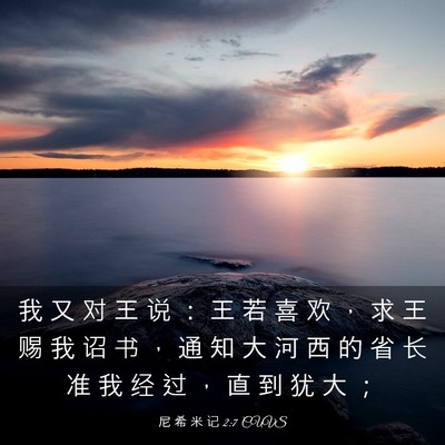 Picture 03 - 尼 希 米 记 2:7 CUVS - 我 又 对 王 说 ： 王 若 喜 欢 ， 求 - Bible Verse Picture