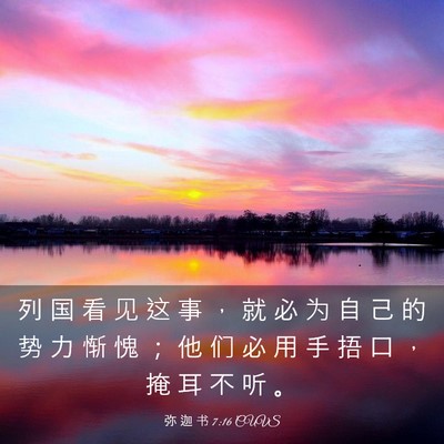 Picture 03 - 弥 迦 书 7:16 CUVS - 列 国 看 见 这 事 ， 就 必 为 自 己 - Bible Verse Picture