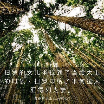 Picture 03 - 撒 母 耳 记 上 18:19 CUVS - 扫 罗 的 女 儿 米 拉 到 了 当 给 大 - Bible Verse Picture