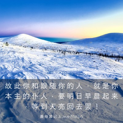 Picture 03 - 撒 母 耳 记 上 29:10 CUVS - 故 此 你 和 跟 随 你 的 人 ， 就 是 - Bible Verse Picture