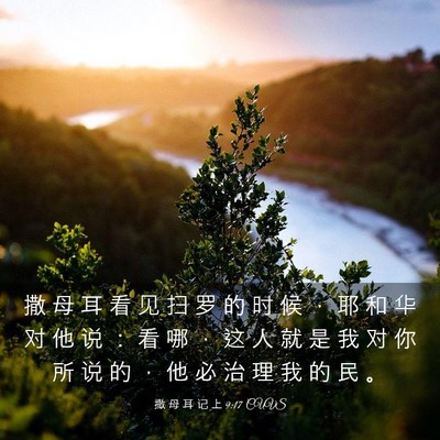 Picture 03 - 撒 母 耳 记 上 9:17 CUVS - 撒 母 耳 看 见 扫 罗 的 时 候 ， 耶 - Bible Verse Picture