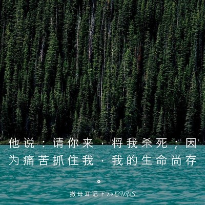 Picture 03 - 撒 母 耳 记 下 1:9 CUVS - 他 说 ： 请 你 来 ， 将 我 杀 死 ； - Bible Verse Picture
