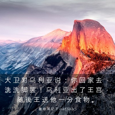 Picture 03 - 撒 母 耳 记 下 11:8 CUVS - 大 卫 对 乌 利 亚 说 ： 你 回 家 去 - Bible Verse Picture