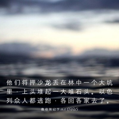 Picture 03 - 撒 母 耳 记 下 18:17 CUVS - 他 们 将 押 沙 龙 丢 在 林 中 一 个 - Bible Verse Picture