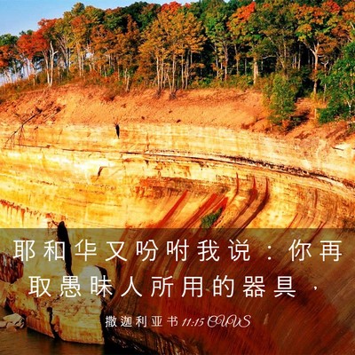 Picture 03 - 撒 迦 利 亚 书 11:15 CUVS - 耶 和 华 又 吩 咐 我 说 ： 你 再 取 - Bible Verse Picture