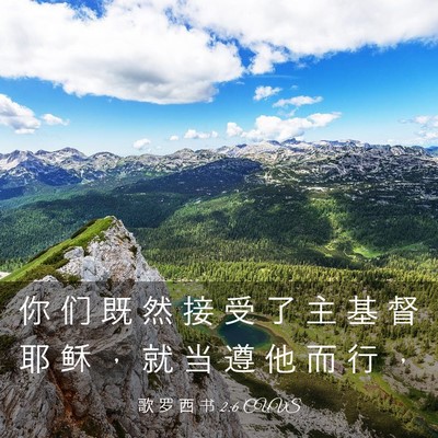Picture 03 - 歌 罗 西 书 2:6 CUVS - 你 们 既 然 接 受 了 主 基 督 耶 稣 - Bible Verse Picture