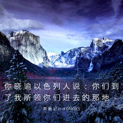 Picture 03 - 民 数 记 15:18 CUVS - 你 晓 谕 以 色 列 人 说 ： 你 们 到 - Bible Verse Picture