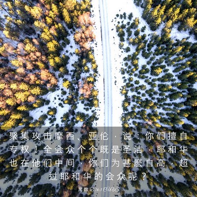 Picture 03 - 民 数 记 16:3 CUVS - 聚 集 攻 击 摩 西 、 亚 伦 ， 说 ： - Bible Verse Picture