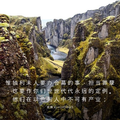 Picture 03 - 民 数 记 18:23 CUVS - 惟 独 利 未 人 要 办 会 幕 的 事 ， - Bible Verse Picture