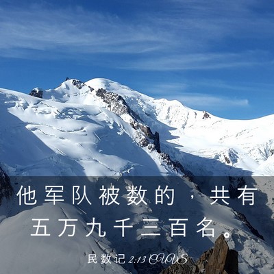 Picture 03 - 民 数 记 2:13 CUVS - 他 军 队 被 数 的 ， 共 有 五 万 九 - Bible Verse Picture