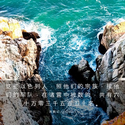 Picture 03 - 民 数 记 2:32 CUVS - 这 些 以 色 列 人 ， 照 他 们 的 宗 - Bible Verse Picture