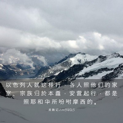 Picture 03 - 民 数 记 2:34 CUVS - 以 色 列 人 就 这 样 行 ， 各 人 照 - Bible Verse Picture