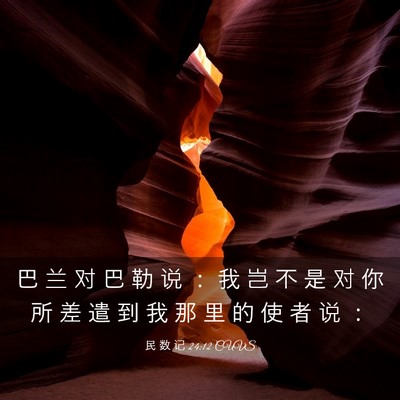 Picture 03 - 民 数 记 24:12 CUVS - 巴 兰 对 巴 勒 说 ： 我 岂 不 是 对 - Bible Verse Picture