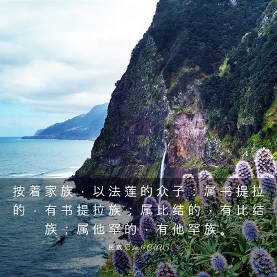 Picture 03 - 民 数 记 26:35 CUVS - 按 着 家 族 ， 以 法 莲 的 众 子 ： - Bible Verse Picture