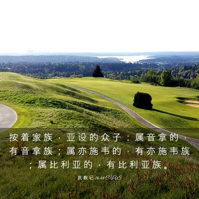 Picture 03 - 民 数 记 26:44 CUVS - 按 着 家 族 ， 亚 设 的 众 子 ： 属 - Bible Verse Picture