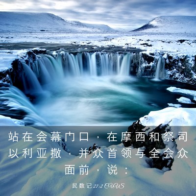 Picture 03 - 民 数 记 27:2 CUVS - 站 在 会 幕 门 口 ， 在 摩 西 和 祭 - Bible Verse Picture