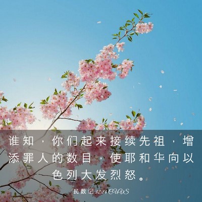 Picture 03 - 民 数 记 32:14 CUVS - 谁 知 ， 你 们 起 来 接 续 先 祖 ， - Bible Verse Picture