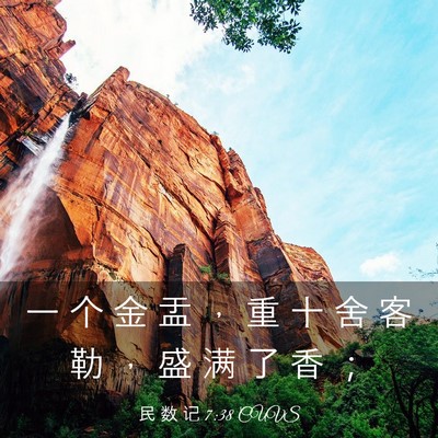 Picture 03 - 民 数 记 7:38 CUVS - 一 个 金 盂 ， 重 十 舍 客 勒 ， 盛 - Bible Verse Picture