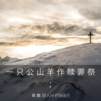Picture 03 - 民 数 记 7:70 CUVS - 一 只 公 山 羊 作 赎 罪 祭 - Bible Verse Picture