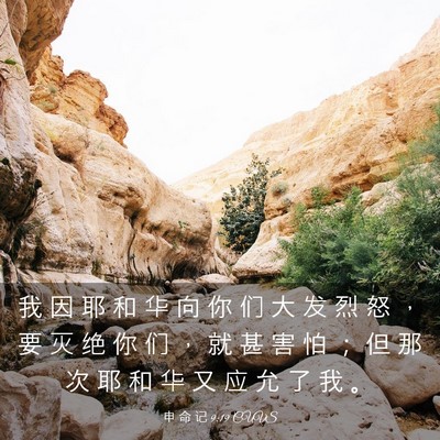 Picture 03 - 申 命 记 9:19 CUVS - 我 因 耶 和 华 向 你 们 大 发 烈 怒 - Bible Verse Picture
