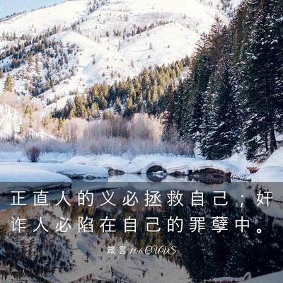Picture 03 - 箴 言 11:6 CUVS - 正 直 人 的 义 必 拯 救 自 己 ； 奸 - Bible Verse Picture