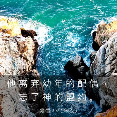 Picture 03 - 箴 言 2:17 CUVS - 他 离 弃 幼 年 的 配 偶 ， 忘 了 神 - Bible Verse Picture
