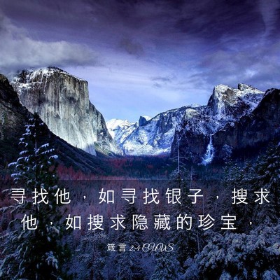 Picture 03 - 箴 言 2:4 CUVS - 寻 找 他 ， 如 寻 找 银 子 ， 搜 求 - Bible Verse Picture