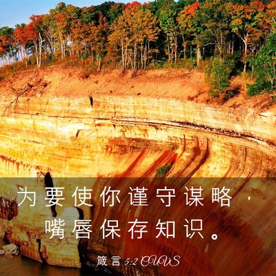 Picture 03 - 箴 言 5:2 CUVS - 为 要 使 你 谨 守 谋 略 ， 嘴 唇 保 - Bible Verse Picture