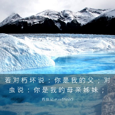 Picture 03 - 约 伯 记 17:14 CUVS - 若 对 朽 坏 说 ： 你 是 我 的 父 ； - Bible Verse Picture