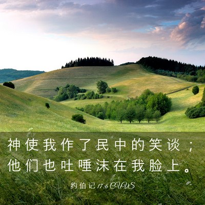 Picture 03 - 约 伯 记 17:6 CUVS - 神 使 我 作 了 民 中 的 笑 谈 ； 他 - Bible Verse Picture