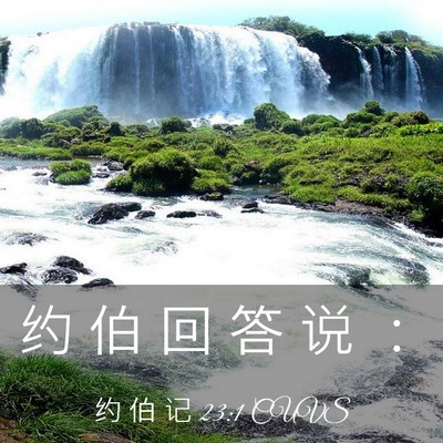 Picture 03 - 约 伯 记 23:1 CUVS - 约 伯 回 答 说 - Bible Verse Picture