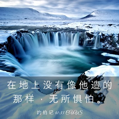 Picture 03 - 约 伯 记 41:33 CUVS - 在 地 上 没 有 像 他 造 的 那 样 ， - Bible Verse Picture