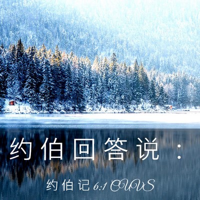 Picture 03 - 约 伯 记 6:1 CUVS - 约 伯 回 答 说 - Bible Verse Picture