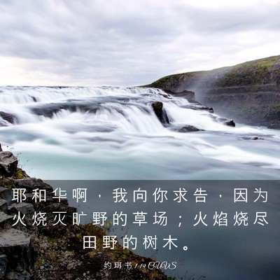 Picture 03 - 约 珥 书 1:19 CUVS - 耶 和 华 啊 ， 我 向 你 求 告 ， 因 - Bible Verse Picture