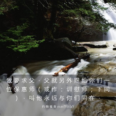 Picture 03 - 约 翰 福 音 14:16 CUVS - 我 要 求 父 ， 父 就 另 外 赐 给 你 - Bible Verse Picture