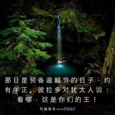 Picture 03 - 约 翰 福 音 19:14 CUVS - 那 日 是 预 备 逾 越 节 的 日 子 ， - Bible Verse Picture