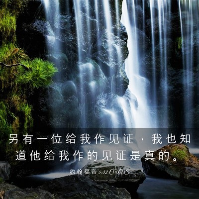 Picture 03 - 约 翰 福 音 5:32 CUVS - 另 有 一 位 给 我 作 见 证 ， 我 也 - Bible Verse Picture