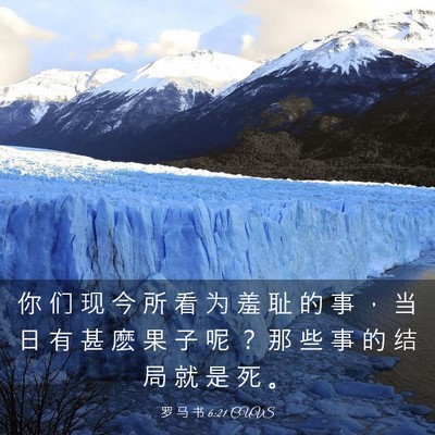 Picture 03 - 罗 马 书 6:21 CUVS - 你 们 现 今 所 看 为 羞 耻 的 事 ， - Bible Verse Picture