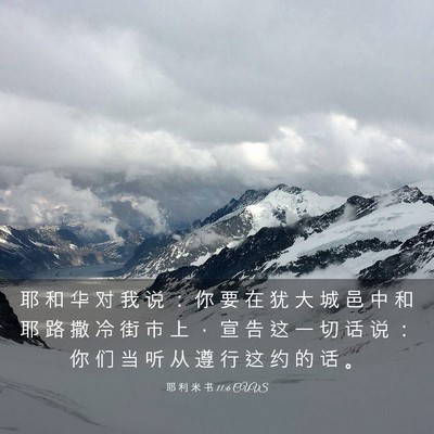 Picture 03 - 耶 利 米 书 11:6 CUVS - 耶 和 华 对 我 说 ： 你 要 在 犹 大 - Bible Verse Picture