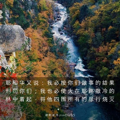 Picture 03 - 耶 利 米 书 21:14 CUVS - 耶 和 华 又 说 ： 我 必 按 你 们 做 - Bible Verse Picture