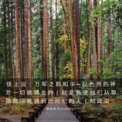 Picture 03 - 耶 利 米 书 29:4 CUVS - 信 上 说 ： 万 军 之 耶 和 华 ─ 以 - Bible Verse Picture