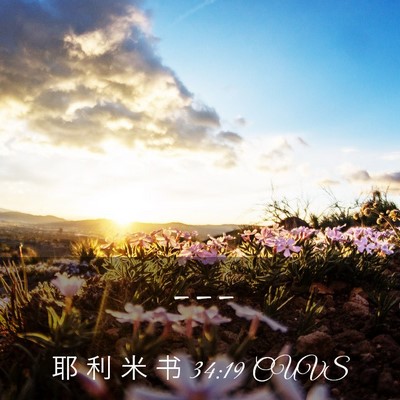 Picture 03 - 耶 利 米 书 34:19 CUVS -  - Bible Verse Picture