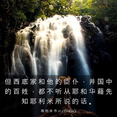 Picture 03 - 耶 利 米 书 37:2 CUVS - 但 西 底 家 和 他 的 臣 仆 ， 并 国 - Bible Verse Picture