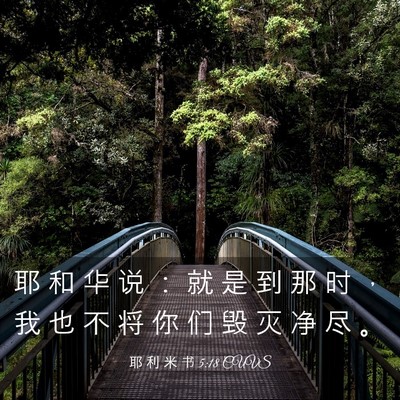 Picture 03 - 耶 利 米 书 5:18 CUVS - 耶 和 华 说 ： 就 是 到 那 时 ， 我 - Bible Verse Picture