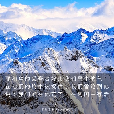 Picture 03 - 耶 利 米 哀 歌 4:20 CUVS - 耶 和 华 的 受 膏 者 好 比 我 们 鼻 - Bible Verse Picture